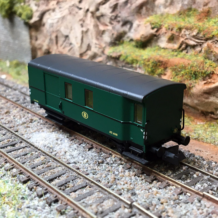 Wagon à bagages train de marchandises, SNCB, Ep. III - FLEISCHMANN 830156 - N 1/160