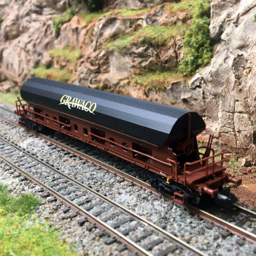 Wagon à toit pivotant, type Tadgs, GRAWACO, Ep. VI - FLEISCHMANN 6660101 - N 1/160