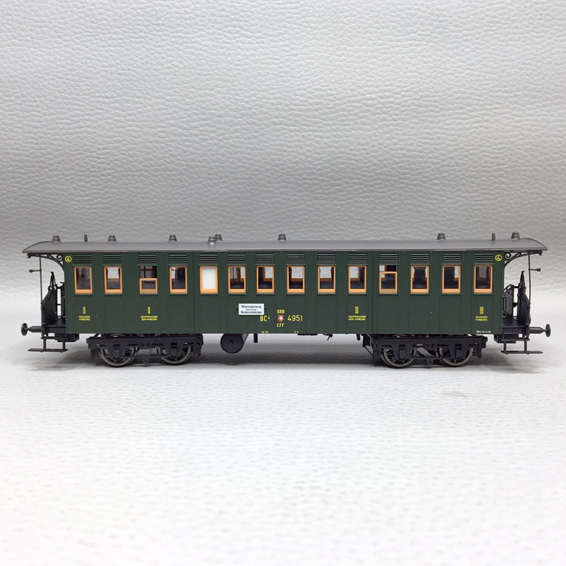 Voiture voyageur BC4, SBB, Ep. II - BRAWA 45713 - HO 1/87