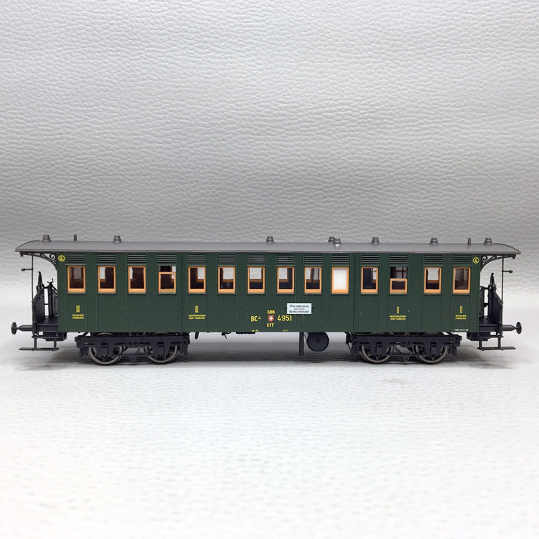Voiture voyageur BC4, SBB, Ep. II - BRAWA 45713 - HO 1/87