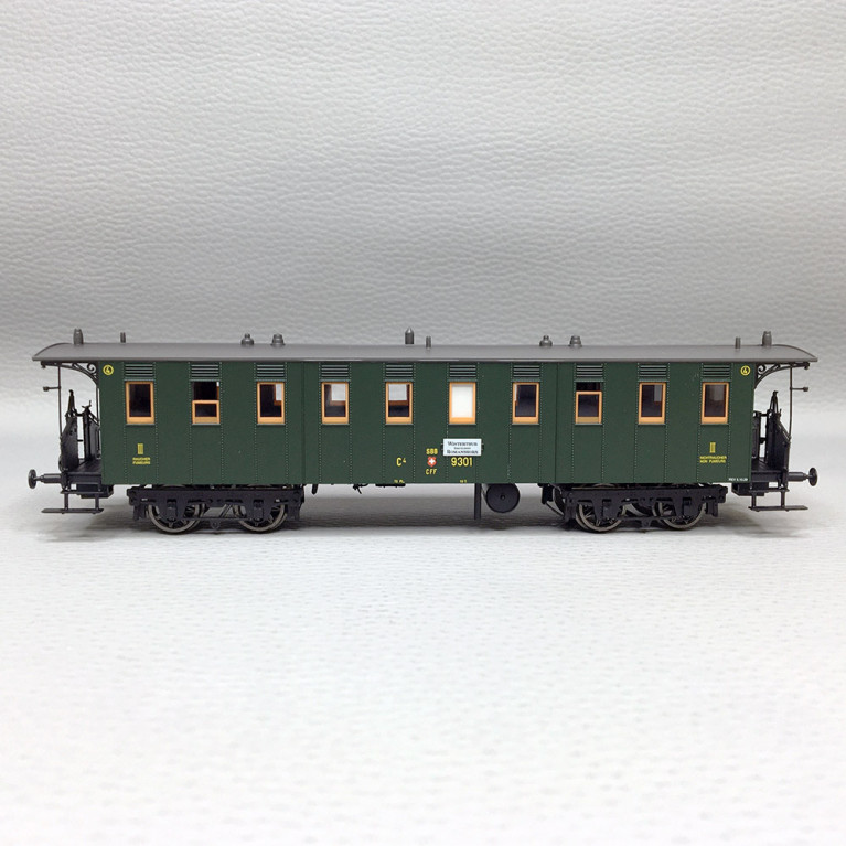 Voiture voyageur C4, SBB, Ep. II - BRAWA 45714 - HO 1/87