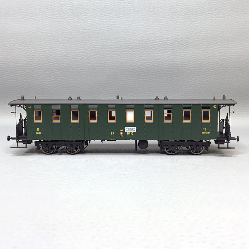 Voiture voyageur C4, SBB, Ep. II - BRAWA 45716 - HO 1/87