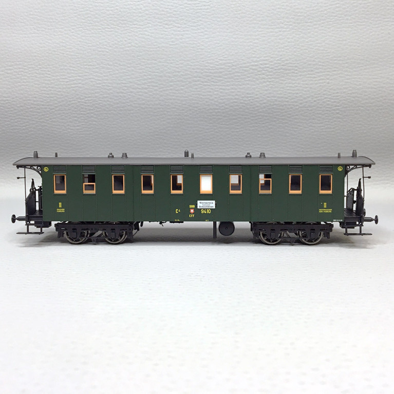 Voiture voyageur C4, SBB, Ep. II - BRAWA 45716 - HO 1/87