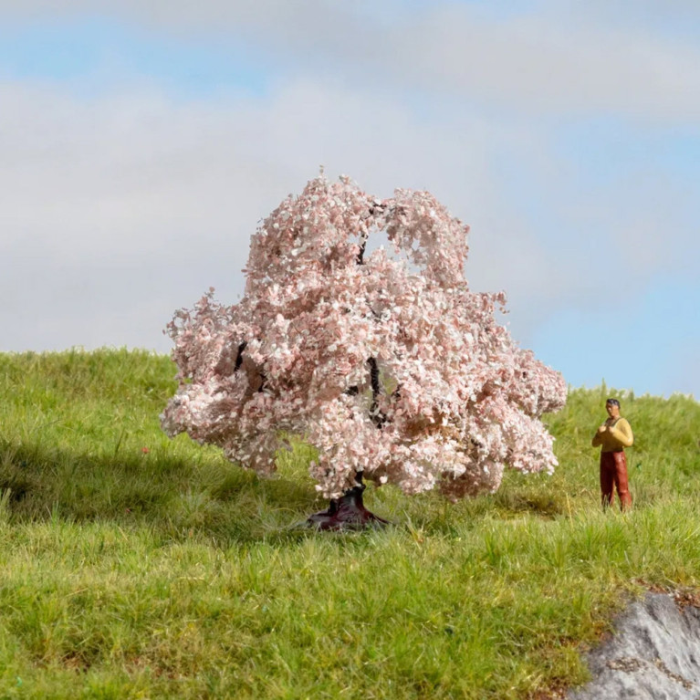 Arbre Cerisier en fleurs, hauteur 6 cm "Noch Master" - NOCH 20147