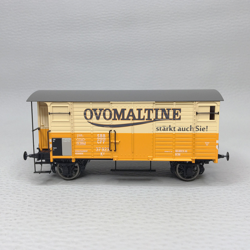 Wagon couvert K2 "Ovomaltine", SBB, Ep. II - BRAWA 50973 - HO 1/87