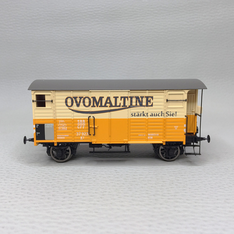 Wagon couvert K2 "Ovomaltine", SBB, Ep. II - BRAWA 50973 - HO 1/87