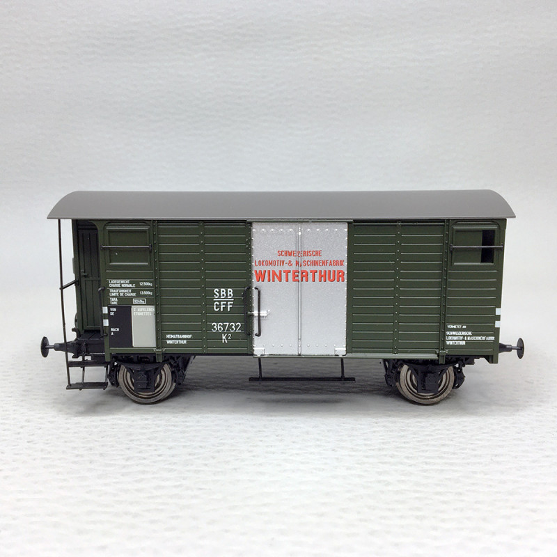 Wagon couvert K2 "SLM Winterthur", SBB, Ep. II - BRAWA 50990 - HO 1/87