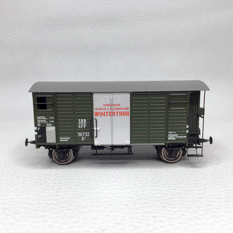 Wagon couvert K2 "SLM Winterthur", SBB, Ep. II - BRAWA 50990 - HO 1/87