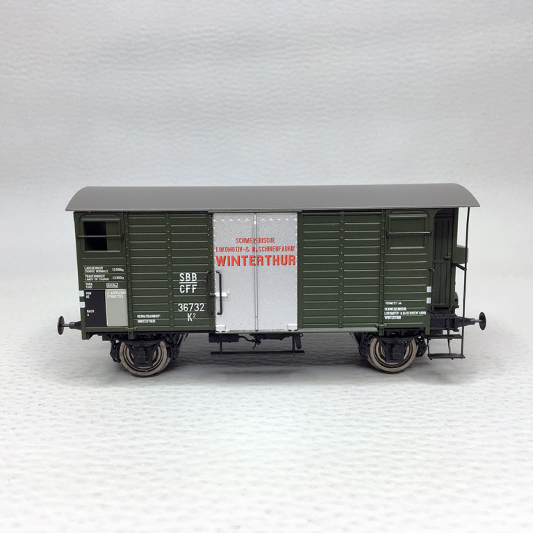 Wagon couvert K2 "SLM Winterthur", SBB, Ep. II - BRAWA 50990 - HO 1/87