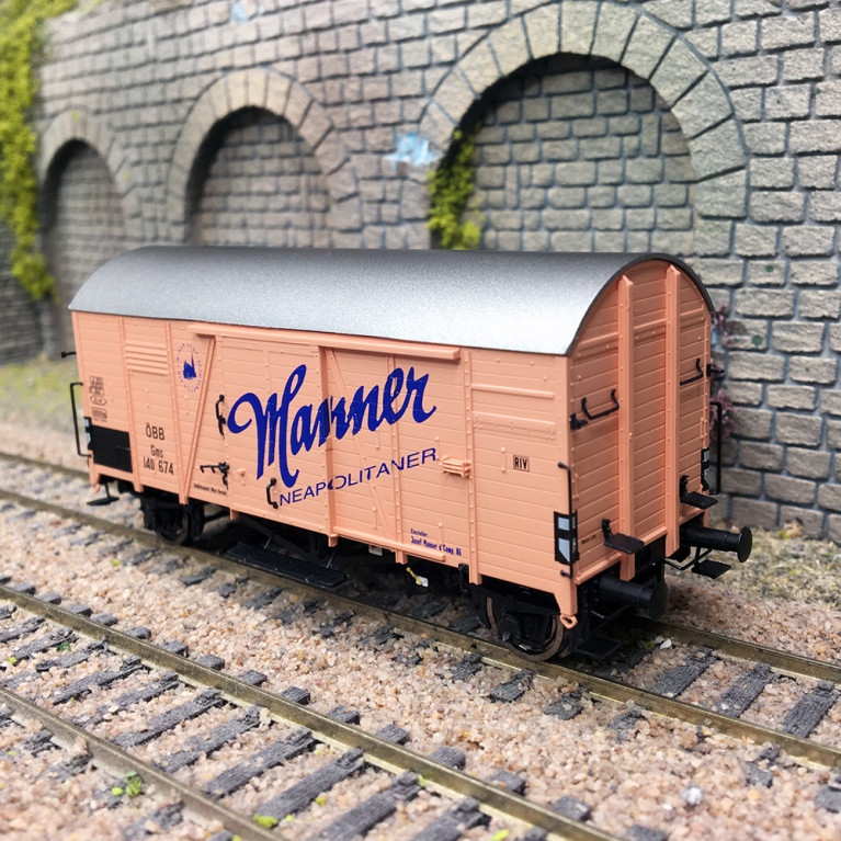 Wagon couvert Gms "Manner", ÖBB, Ep. III - BRAWA 50903 - HO 1/87