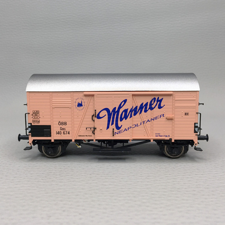 Wagon couvert Gms "Manner", ÖBB, Ep. III - BRAWA 50903 - HO 1/87