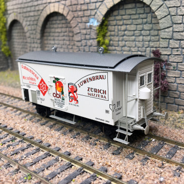 Wagon couvert K2 "Salmenbräu", SBB, Ep. III - BRAWA 50972 - HO 1/87