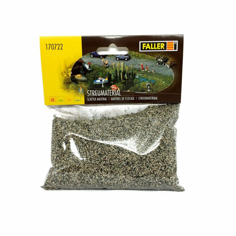 Granulés de type pierre noir à crème 100g  0.2 à 1mm  - N 1/160 et HO-1/87-FALLER 170722