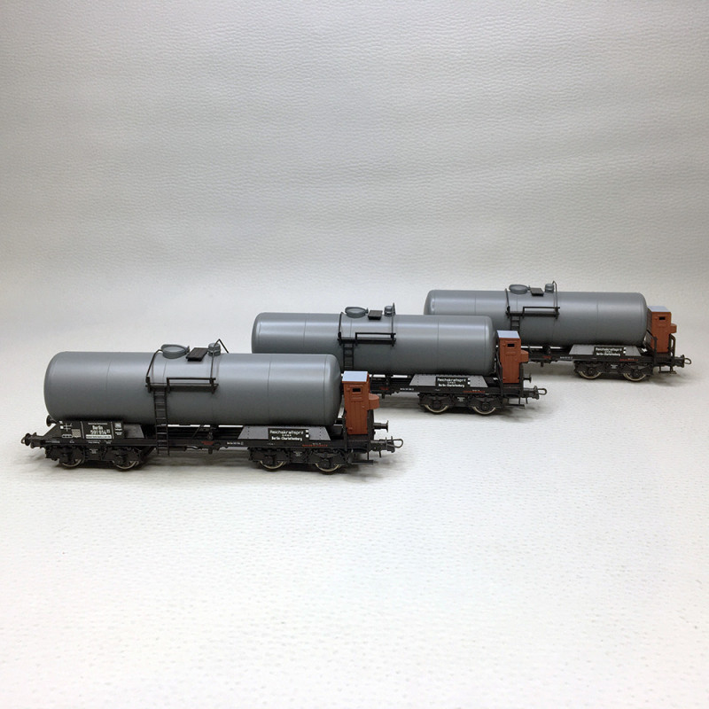 3 Wagons Citernes Roco 6600091 Type Zacns MILLET, époque VI, HO 1/87, Neufs