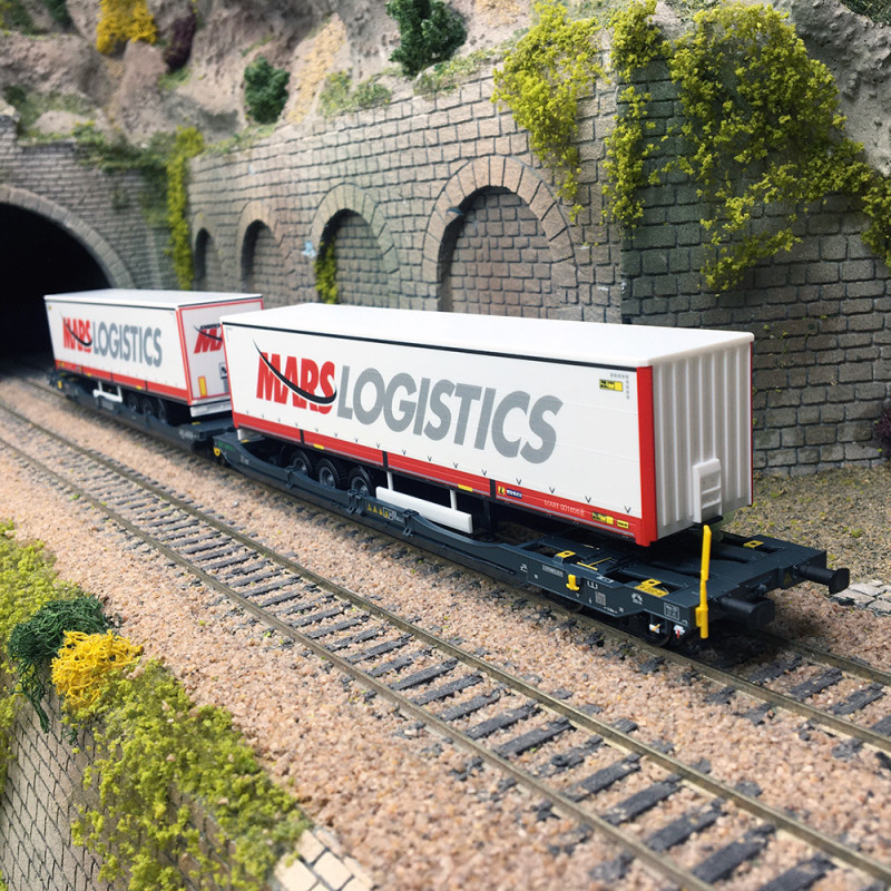 Wagon à double poche Sdggmrss, MFD Rail GmbH - TRIX 24472 - HO 1/87