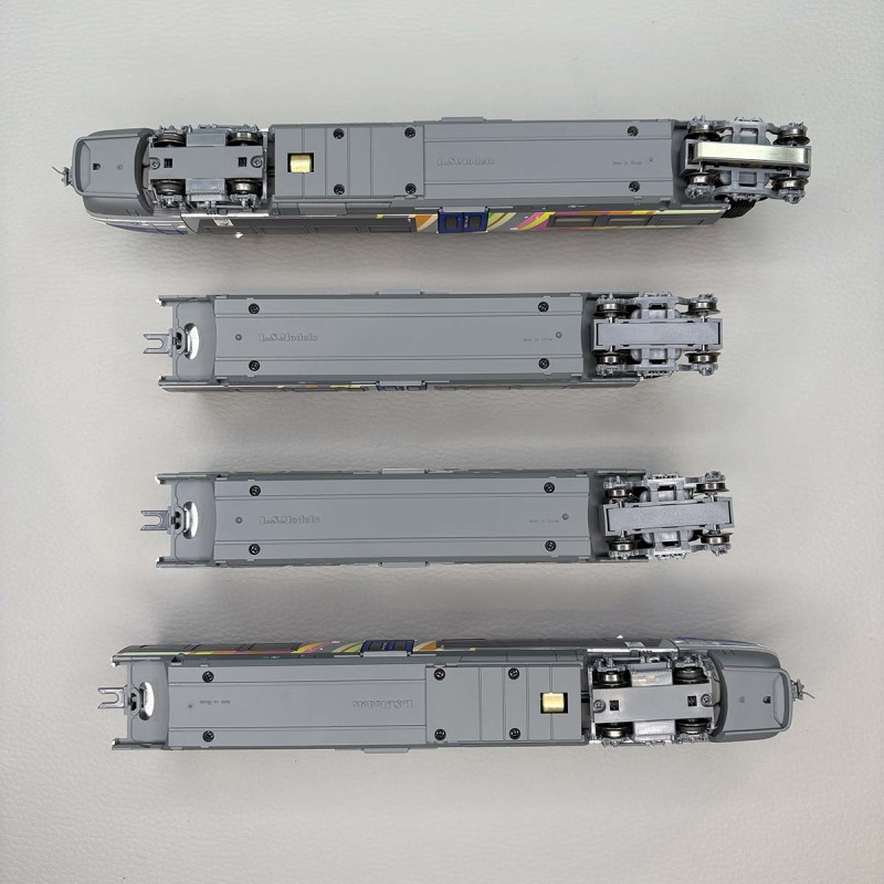 Automotrice AGC, Z27887 / 27888, 4 éléments, livrée Alsace, SNCF, Ep. VI - LSMODELS 10093 - HO 1/87