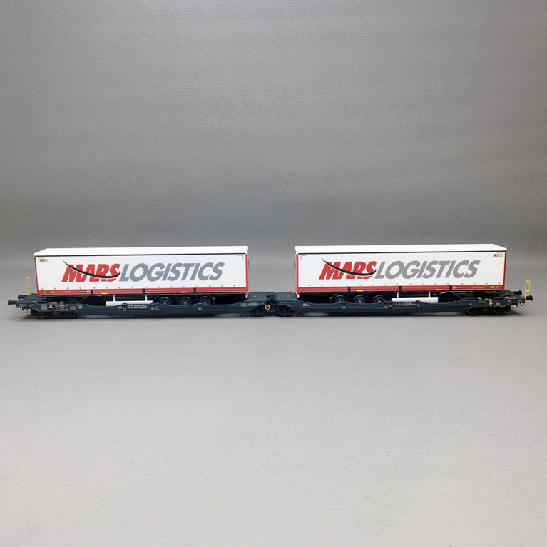 Wagon à double poche Sdggmrss, MFD Rail GmbH, Ep. VI - TRIX 24472 - HO 1/87