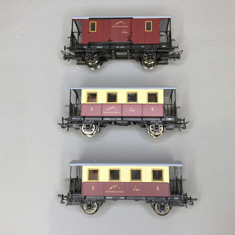 3 voitures voyageurs à crémaillère, Sonnblick-Bahn, Ep. III/IV - ROCO 6200063 - HO 1/87