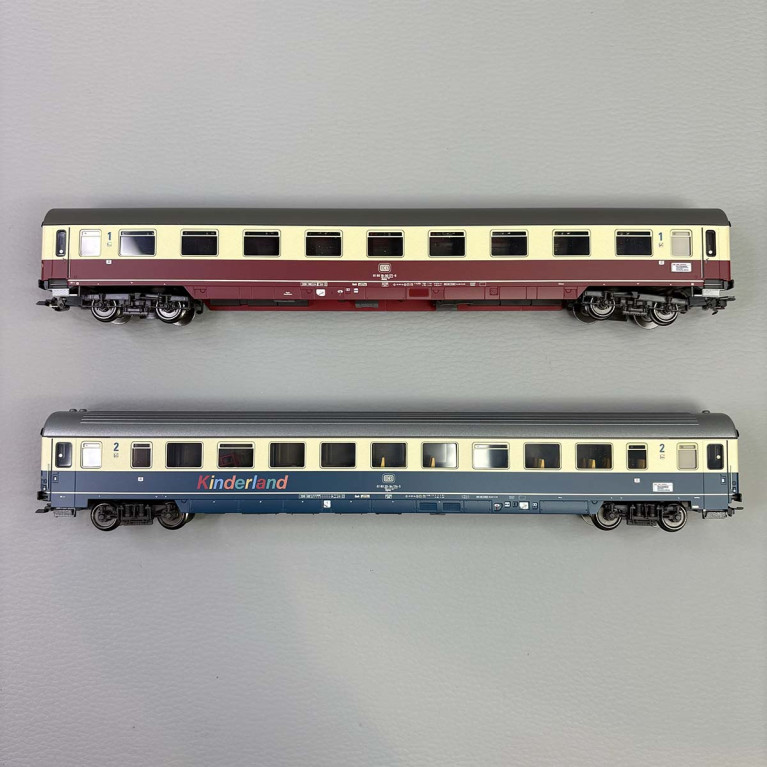 2 voitures voyageurs dont 1CL et 2CL, "FD Königssee" DB, Ep. IV - Marklin 43768 - HO 1/87