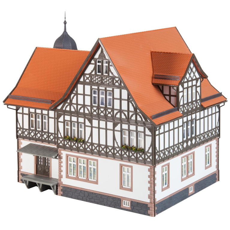 Bâtiment en colombages, poste centrale de "Bad Liebenstein" - FALLER 191827 - HO 1/87