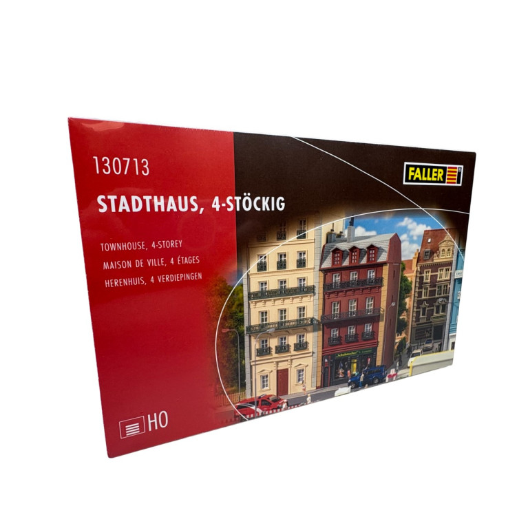 Maison de ville sur 4 étages avec commerce - FALLER 130713 - HO 1/87
