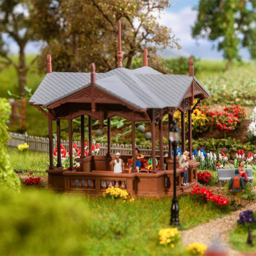 Kiosque à musique pour jardin public - FALLER 130653 - HO 1/87
