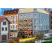 Maison de ville ancienne en rénovation avec échafaudages - Faller 232166 - N 1/160