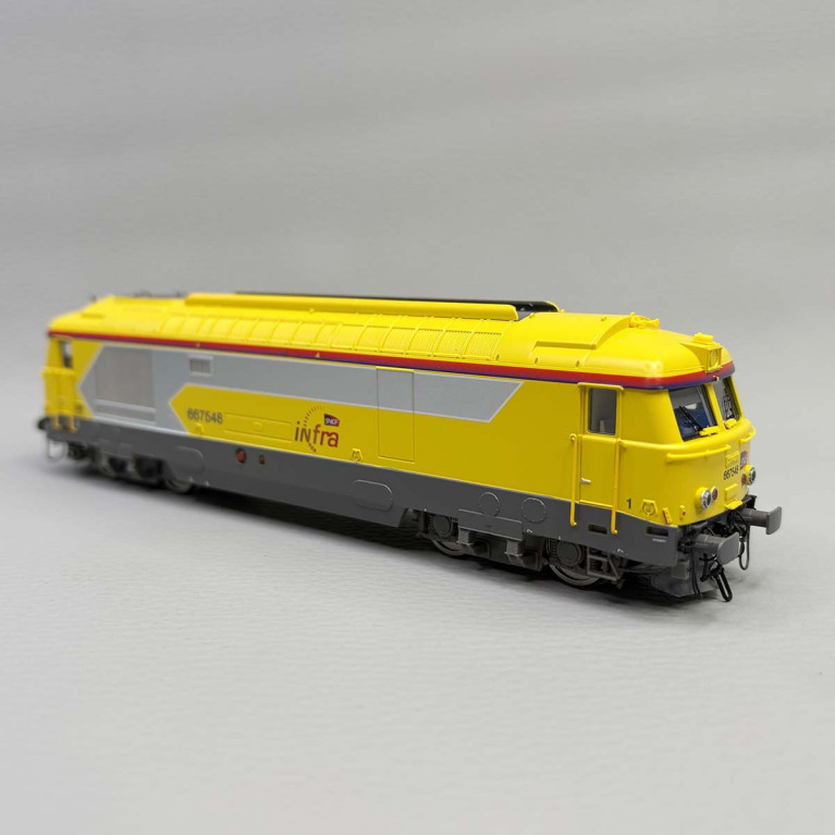 Locomotive diesel BB 667548, Infra, logo Carmillon, SNCF - JOUEF HJ2465S