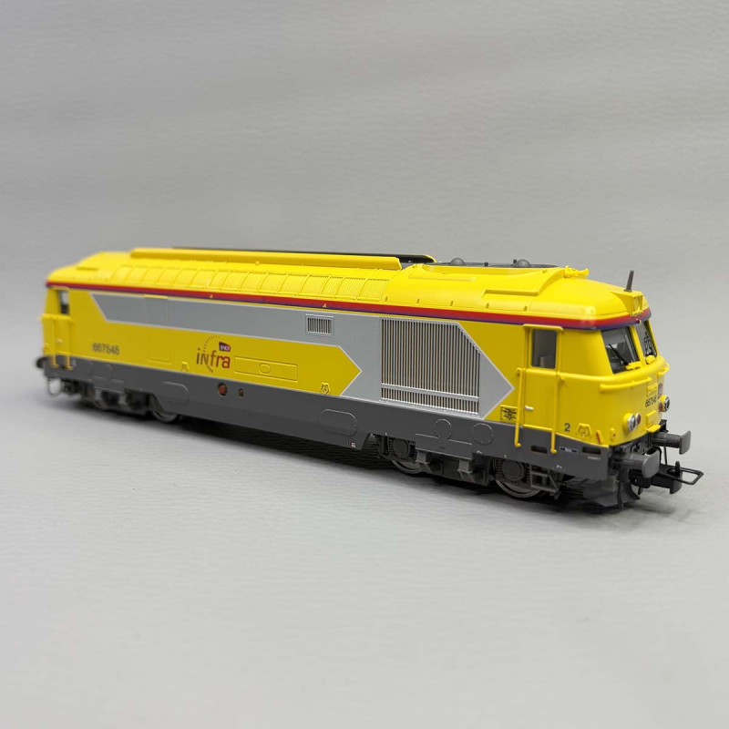 Jouef HJ2465 – Locomotive Diesel BB 667548 SNCF Infra, Jaune, époque VI, échelle HO