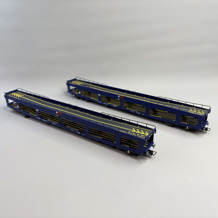 2 wagons porte autos DD DEV66, SNCB - JOUEF HJ4190