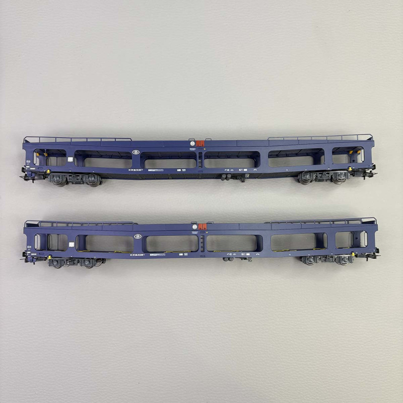 2 wagons porte autos DD DEV66, SNCB - JOUEF HJ4190