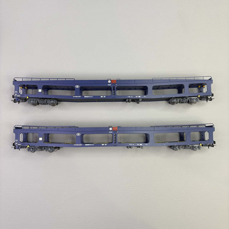 2 wagons porte autos DD DEV66, SNCB - JOUEF HJ4190