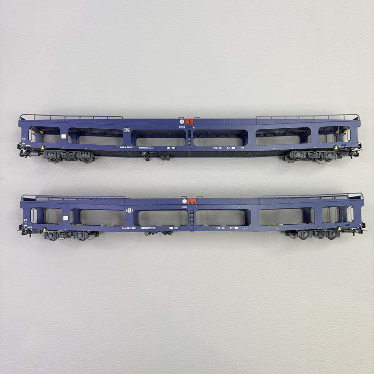 2 wagons porte autos DD DEV66, SNCB - JOUEF HJ4190