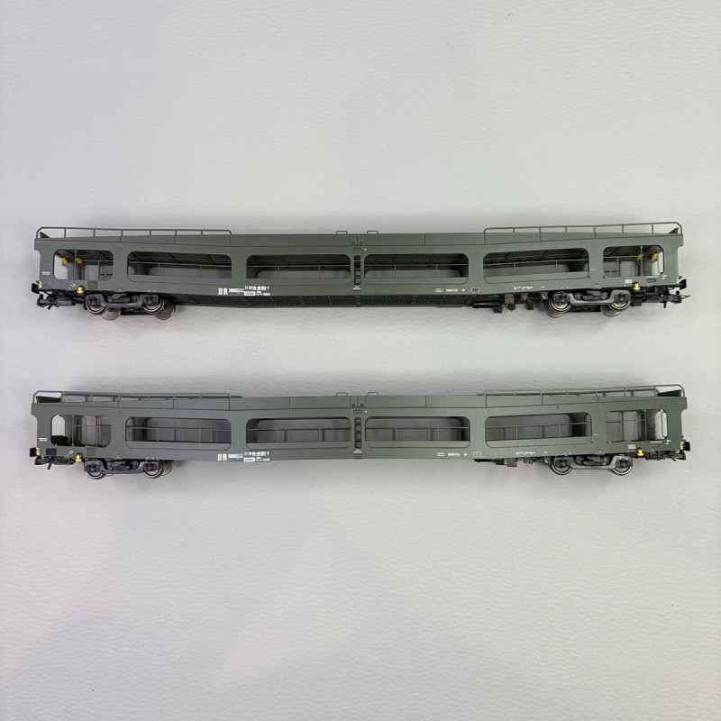 2 wagons porte autos DDm 916, DR - RIVAROSSI HR4380