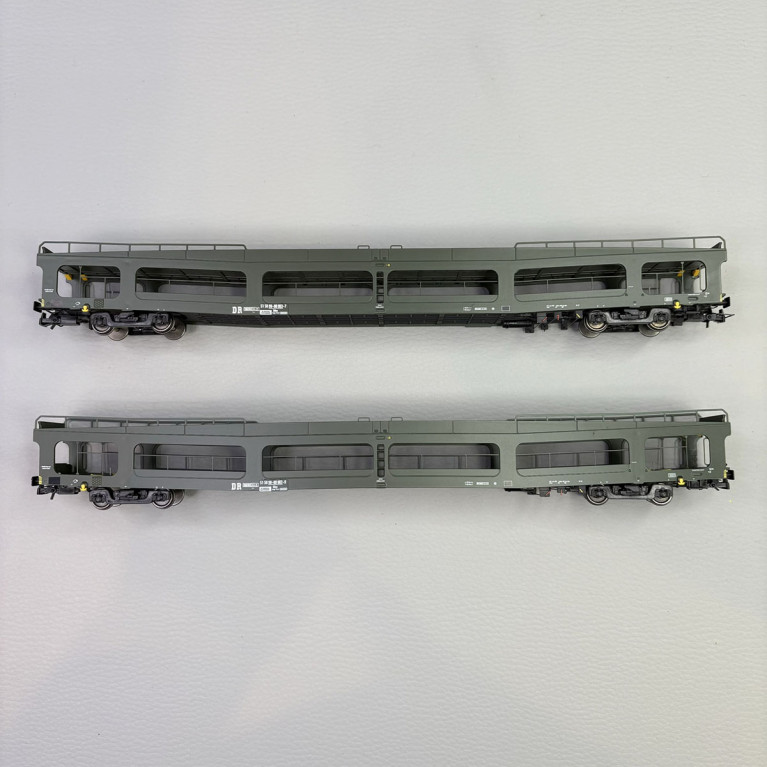 2 wagons porte autos DDm 916, DR - RIVAROSSI HR4380