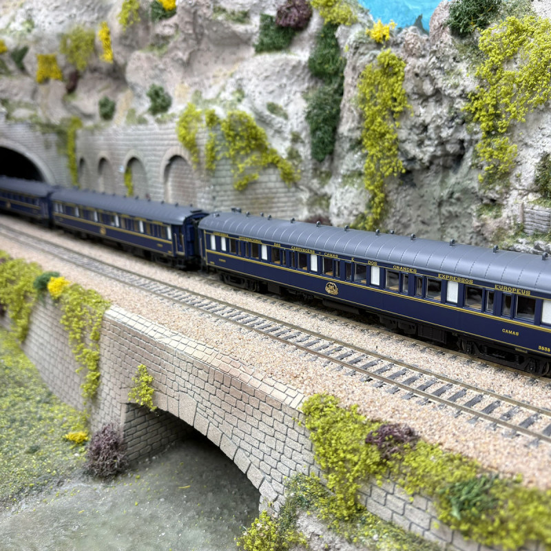 3 voitures "Sud Express",  CIWL - ELECTROTREN HE4028
