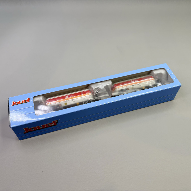 2 wagons citerne gaz, "AGA Progas", SNCF - JOUEF HJ6289