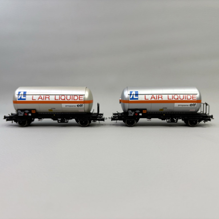 2 wagons citerne gaz, "L'Air Liquide", SNCF - JOUEF HJ6287
