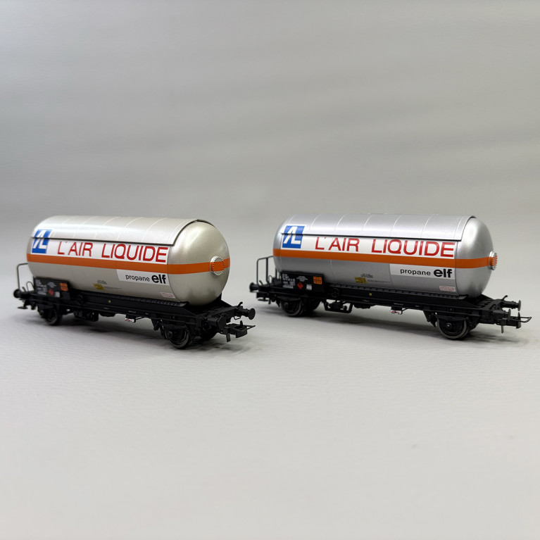 2 wagons citerne gaz, "L'Air Liquide", SNCF - JOUEF HJ6287