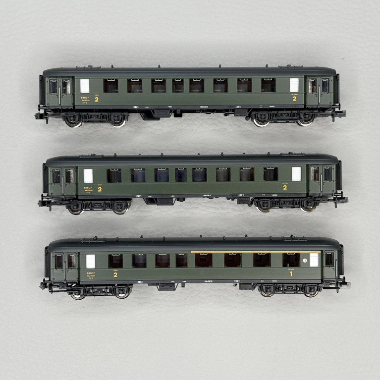 3 voitures, 1/2CL ABmyf, 2CL Bmyf x 2 , SNCF - FLEISCHMANN 6260067