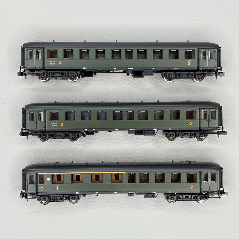 3 voitures, 1/2CL ABmyf, 2CL Bmyf x 2 , SNCF - FLEISCHMANN 6260067