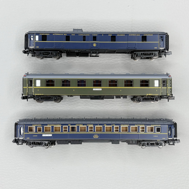 3 Voitures Sud Express, Fourgon DD3, 1 Voiture AA 5000 Et Wl Ciwl Ep Iii Et Iv Arnold Hn4486 N 1160 5063129023898