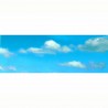 Décor de fond ciel bleu avec nuages -N-1/160 et HO 1/87-VOLLMER 46105