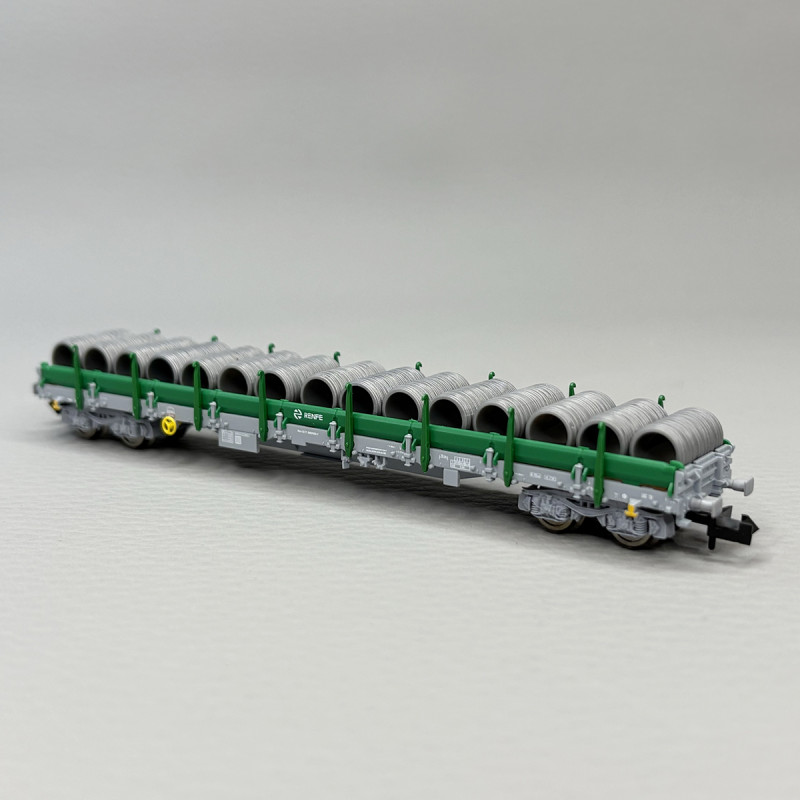 Wagon plat à ranchers pivotants type Res, Renfe - FLEISCHMANN 6660100