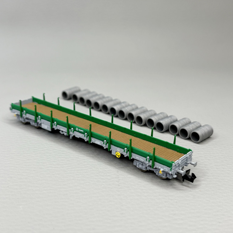 Wagon plat à ranchers pivotants type Res, Renfe - FLEISCHMANN 6660100