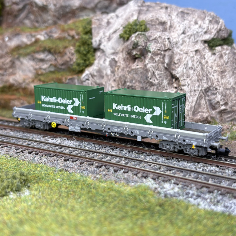 Wagon plat à ranchers pivotants type Res, SBB - FLEISCHMANN 6660092