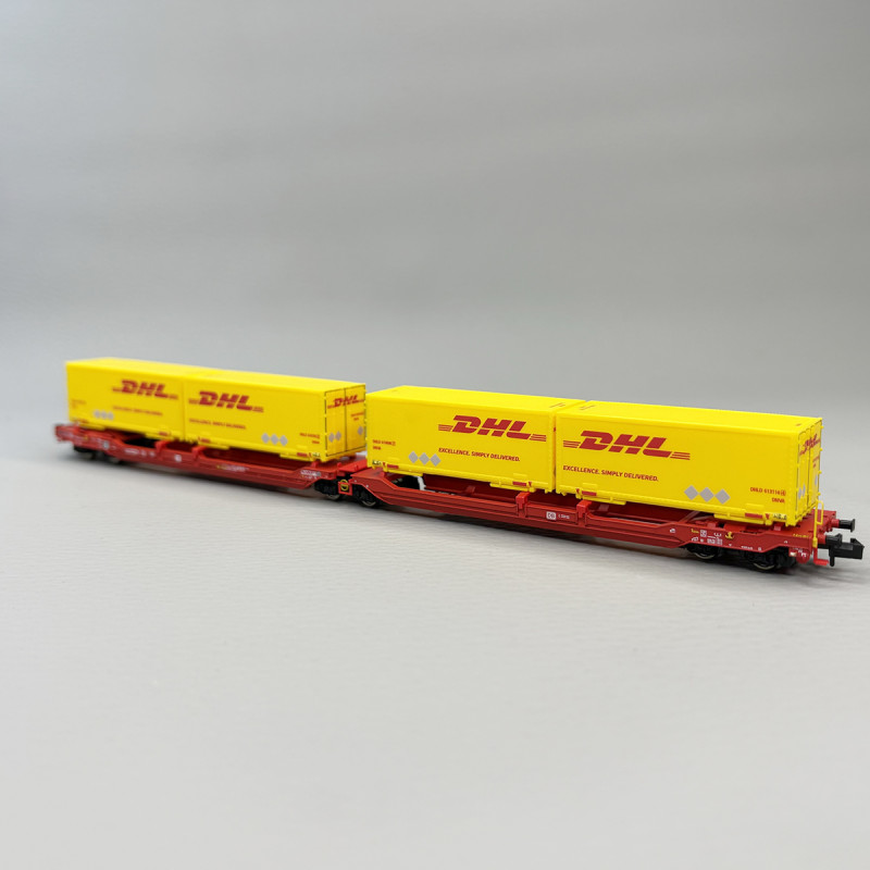 Wagon porte conteneurs articulé, DB AG, Ep. VI - FLEISCHMANN 6660051