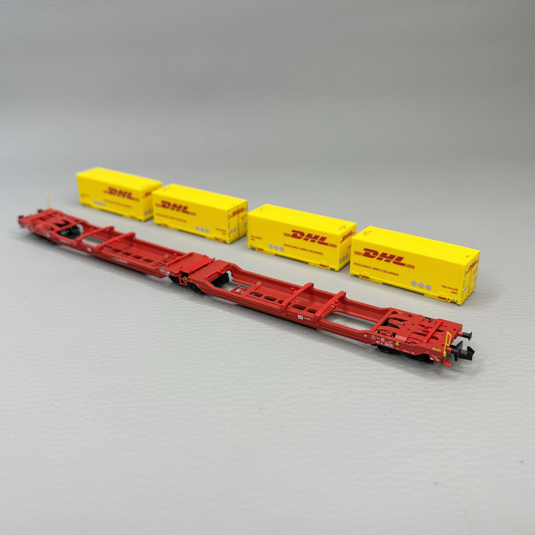 Wagon porte conteneurs articulé, DB AG, Ep. VI - FLEISCHMANN 6660051
