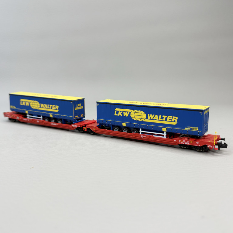 Wagon porte conteneurs articulé, DB AG, Ep. VI - FLEISCHMANN 6660050