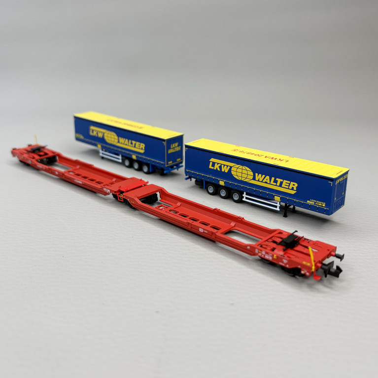 Wagon porte conteneurs articulé, DB AG, Ep. VI - FLEISCHMANN 6660050